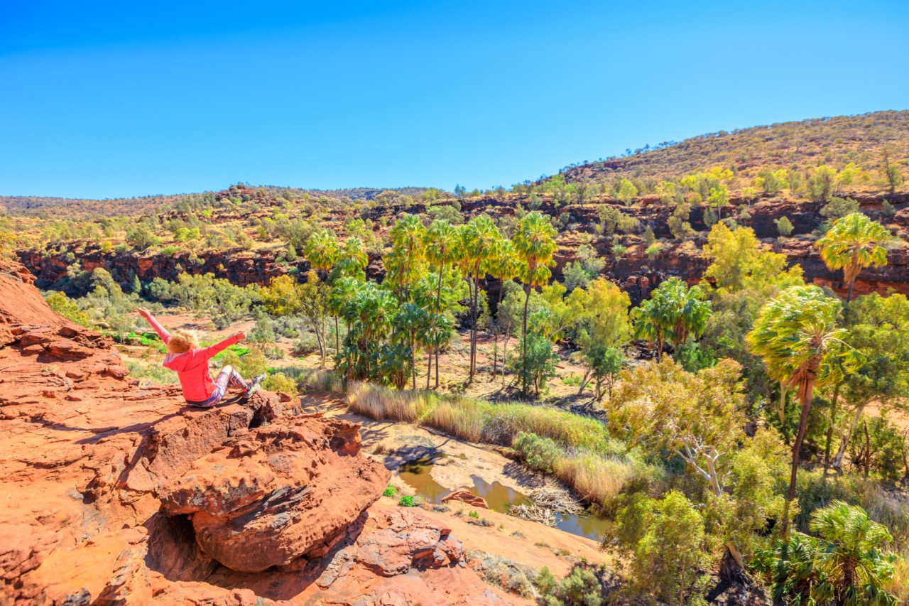 Family at Finke Gorge National Park with palm trees and red rock Large.jpeg