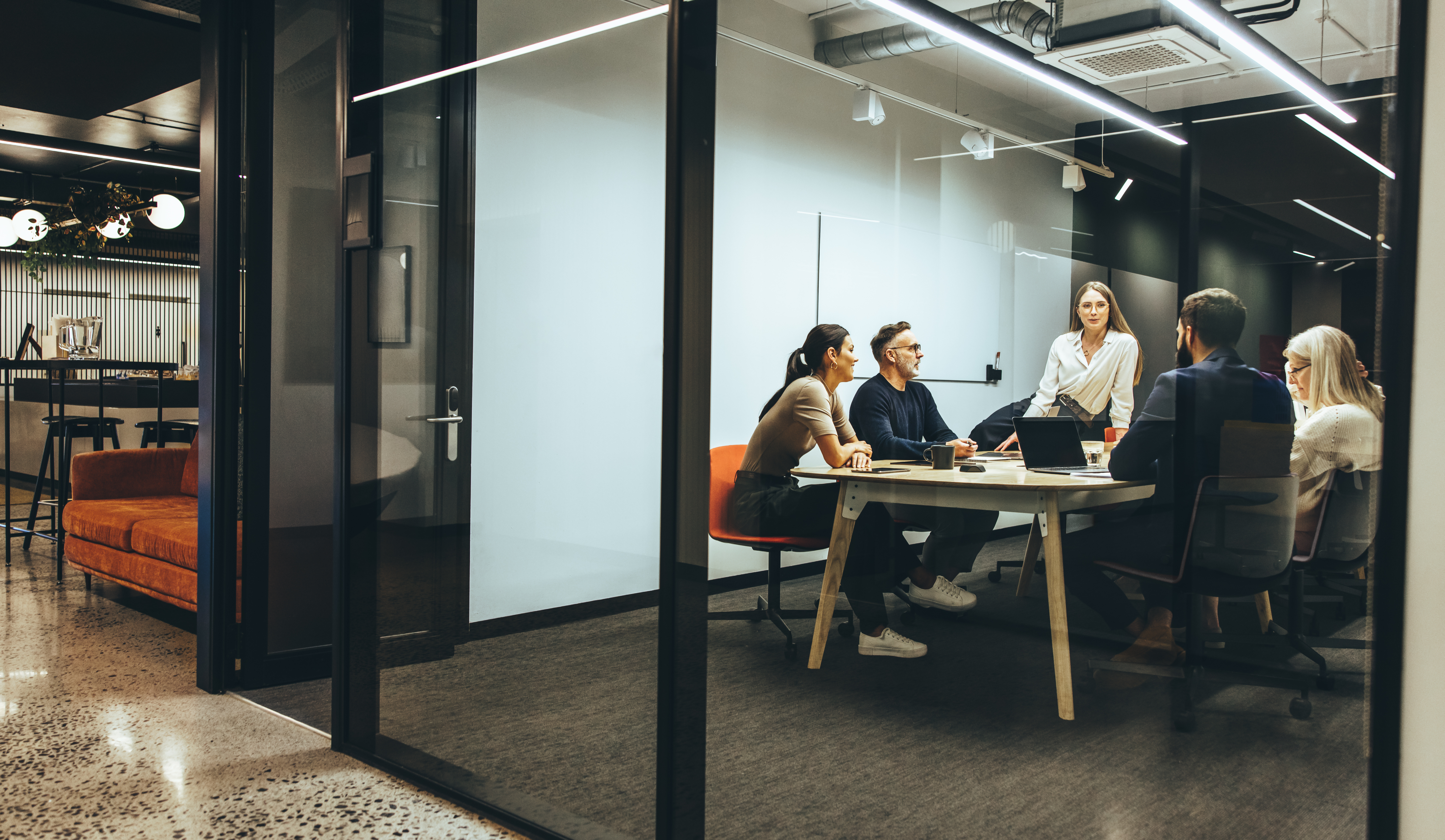 Image of employees in an office