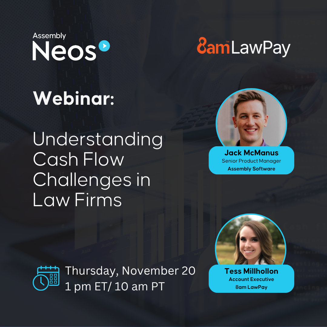 Understanding Cashflow Challenges 8am LawPay x Jack McManus Webinar Graphic