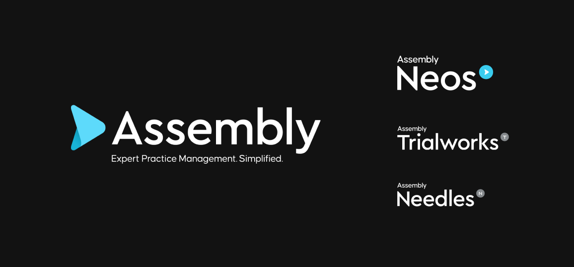 Assembly, Neos, Needles, Trialworks Logos