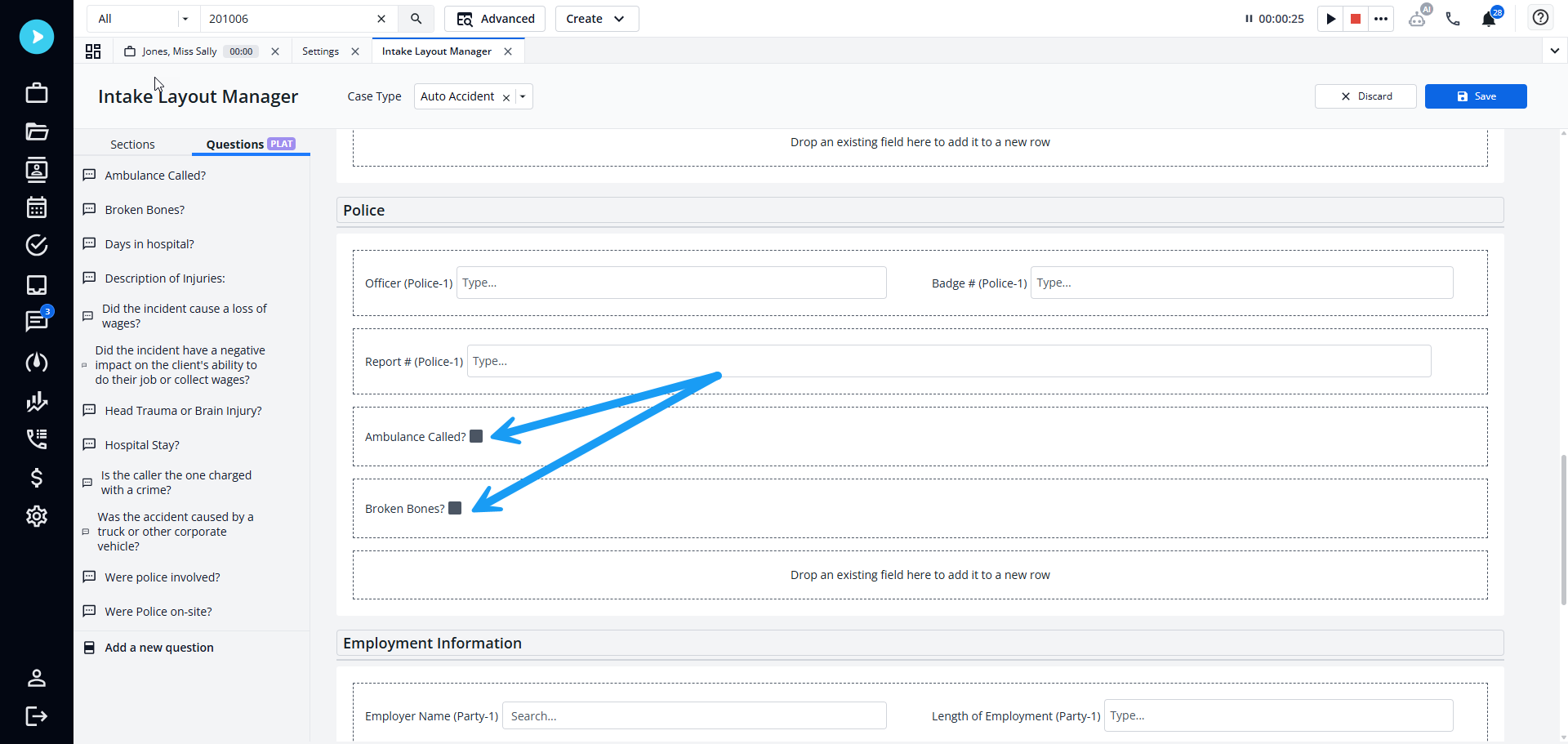 Dynamic Intake Layout in Neos