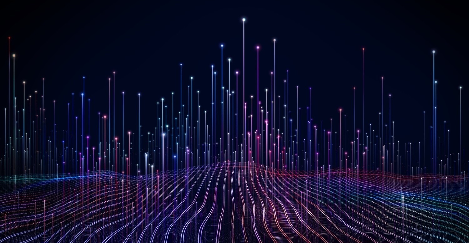 Black and purple abstract graphic