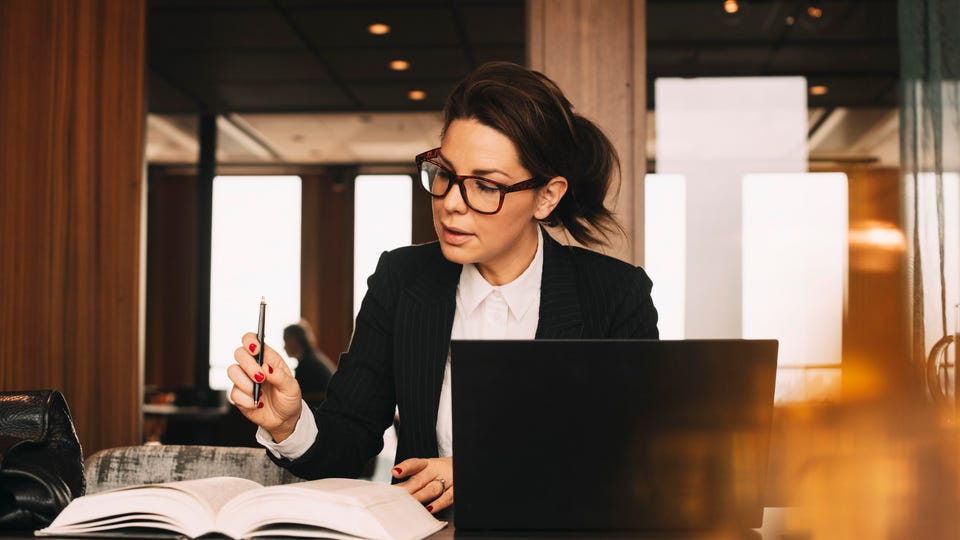 Woman Attorney Working