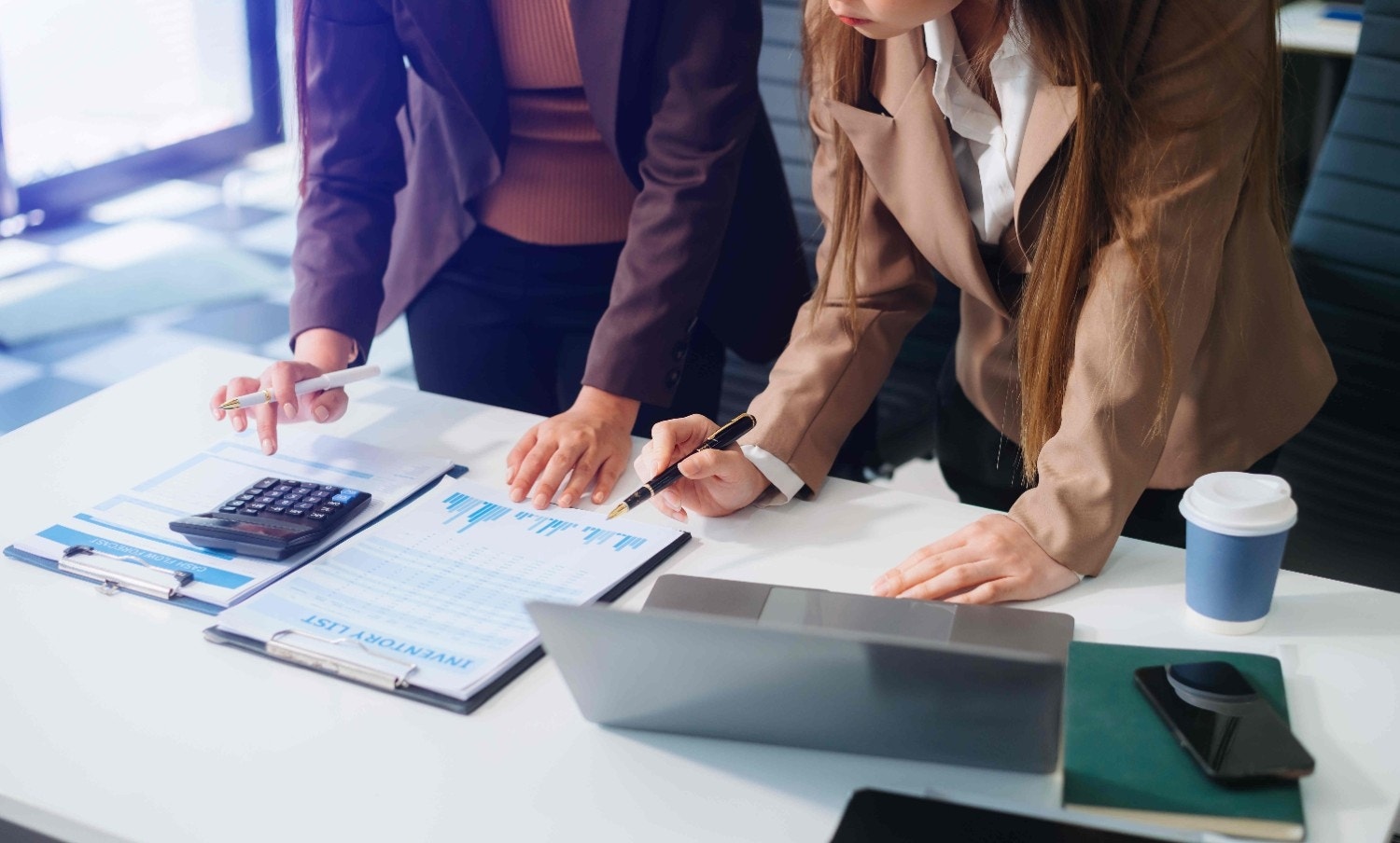 two lawyers discussing data