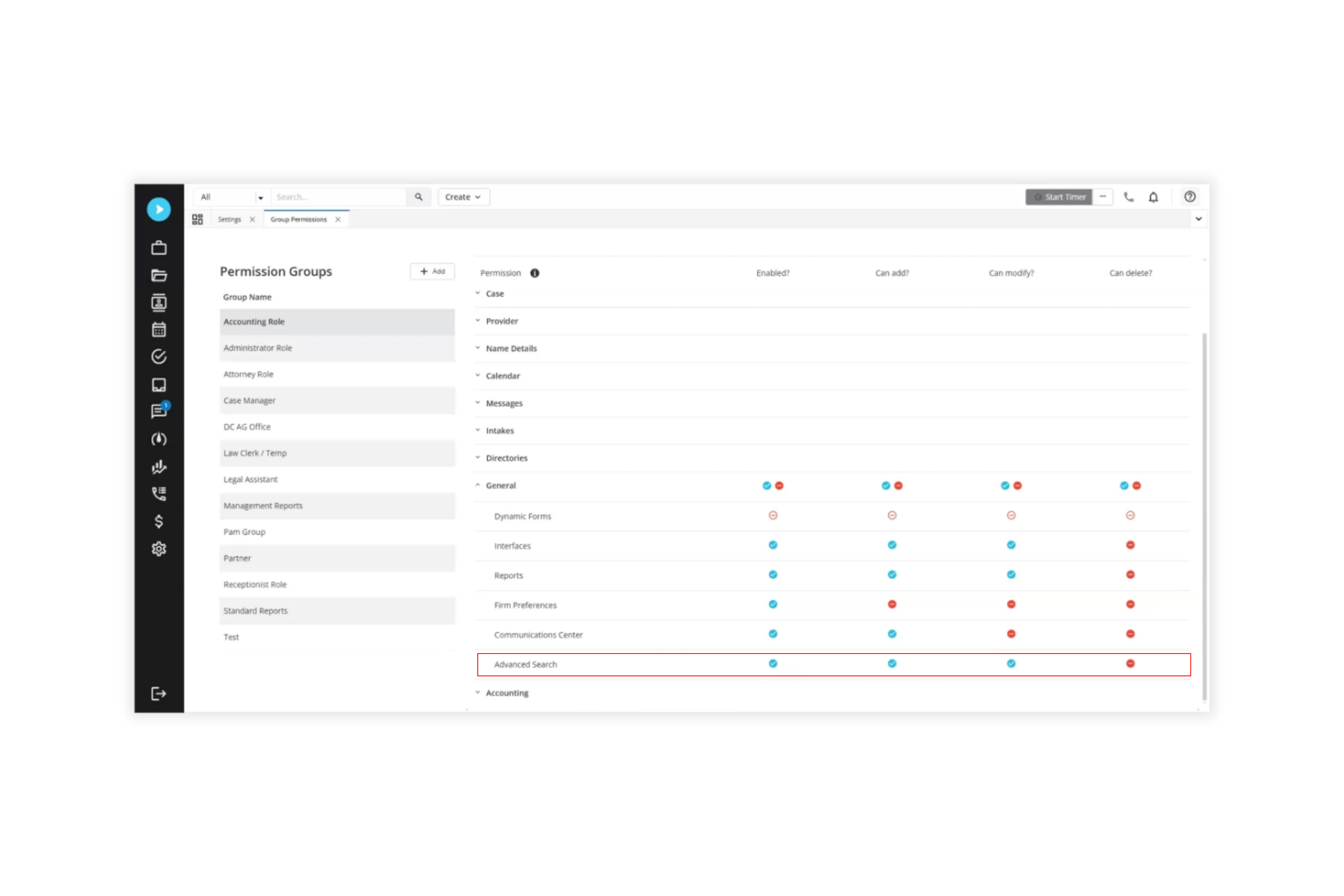 Neos Advanced Analytics Group Permissions Image