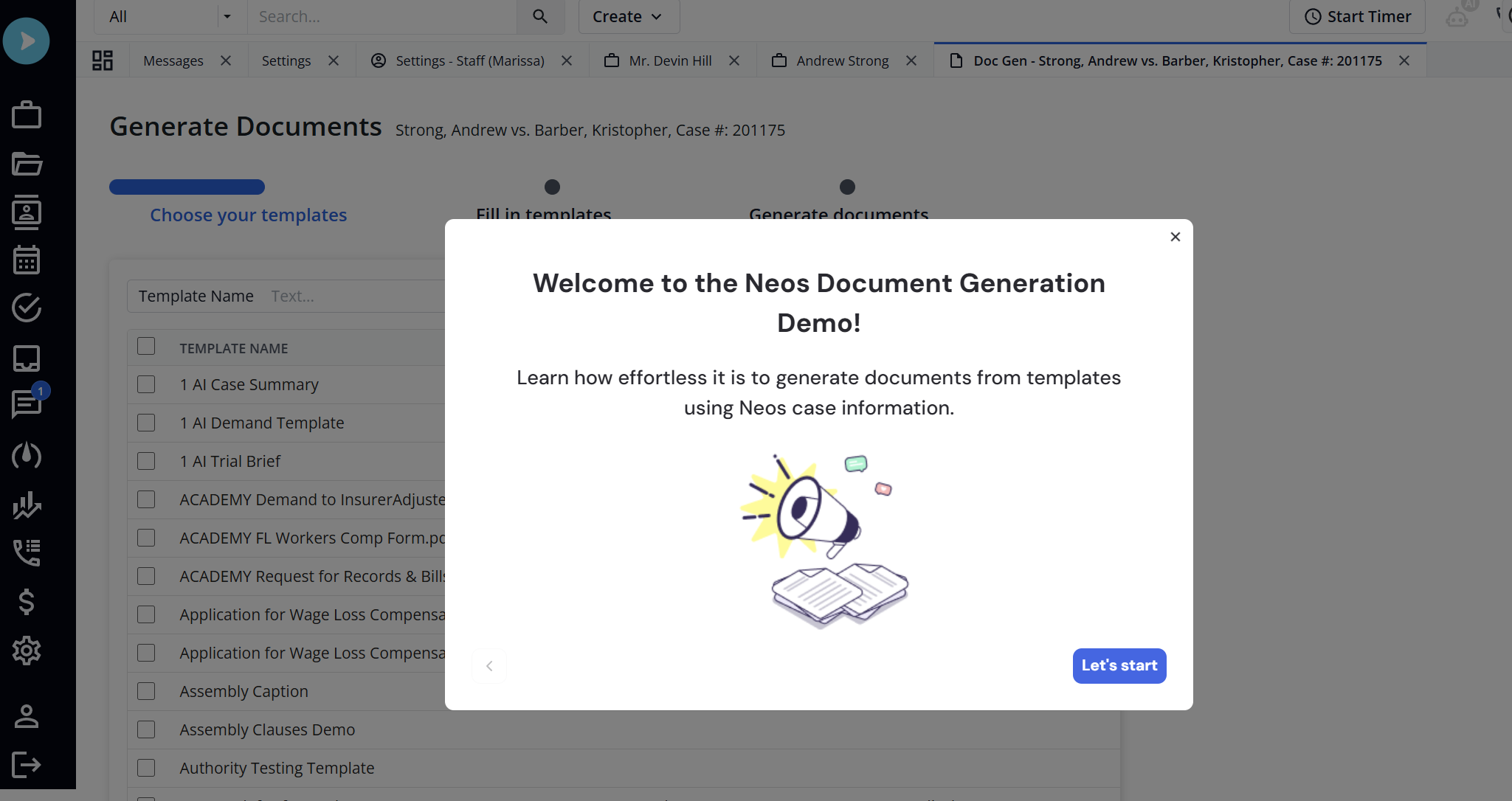 interactive demo tour