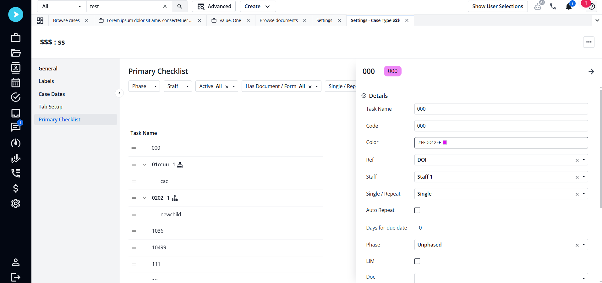 Neos Checklist
