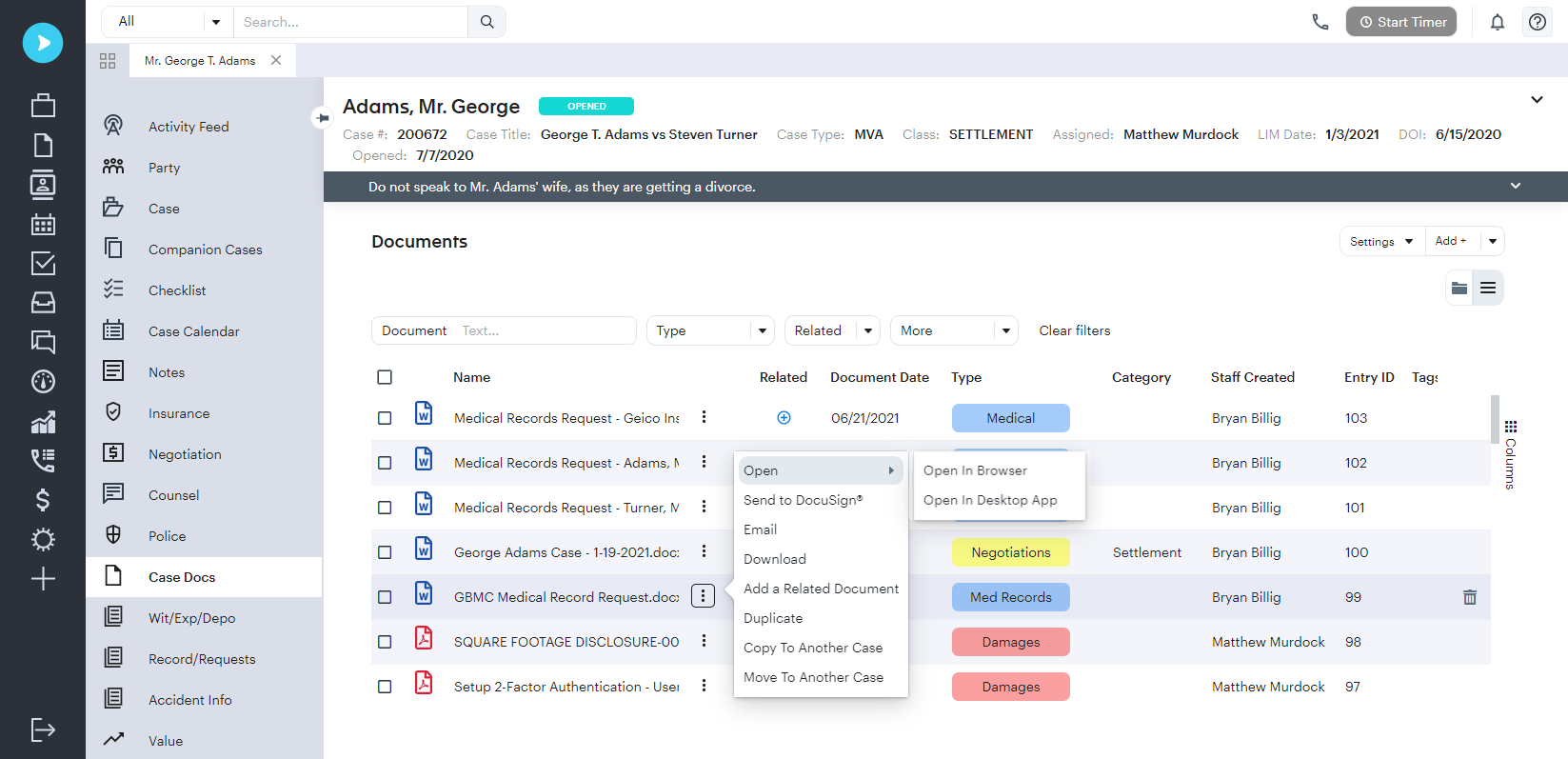 Neos document management