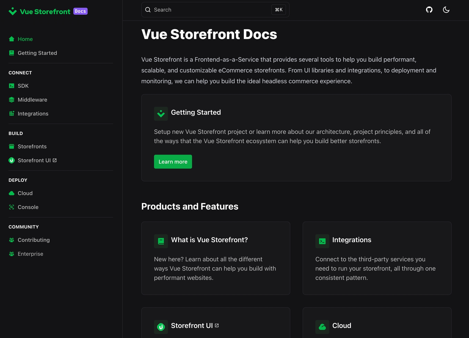 Vue Storefront documentation