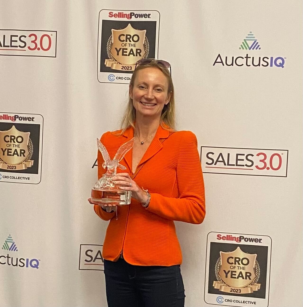 G Vuckovic receives her CRO of the Year award