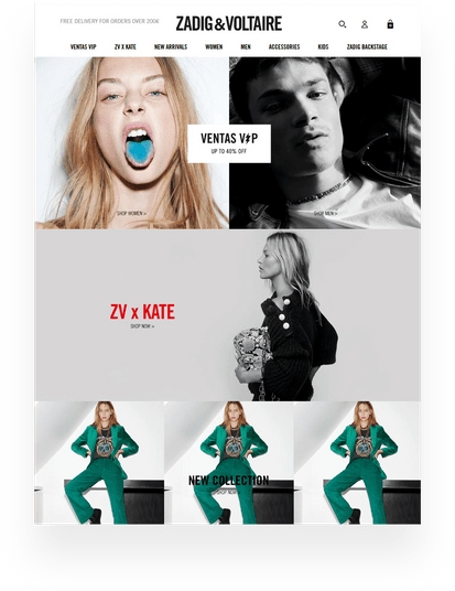 Zadig & Voltaire  Vue Storefront Case Studies