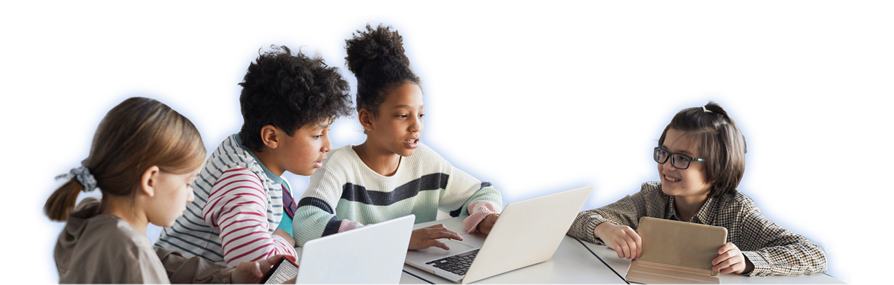 Students reading with Sora on different devices