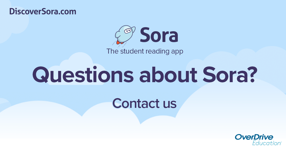 Contact us about Sora OverDrive Education