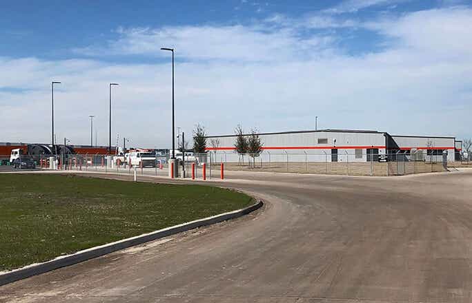 Exterior image of the new Schneider Operating Center in the greater Dallas, Texas area