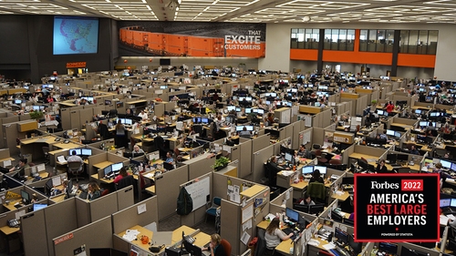 People working