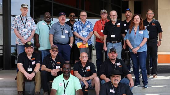 Schneider's Haul of Fame inductees and alumni gathered at Schneider's headquarters in Green Bay.