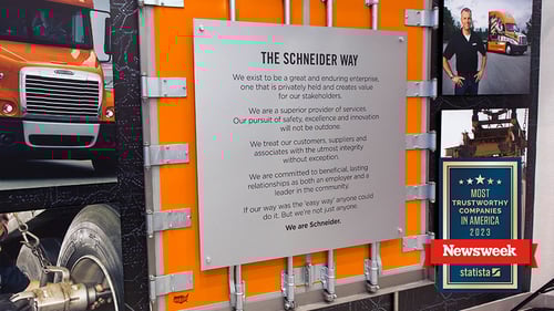 The carrier was included on the list for the second consecutive year for its outstanding reputation and values  