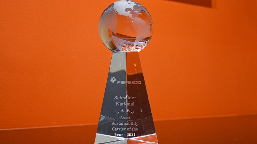 PepsiCo Award on table