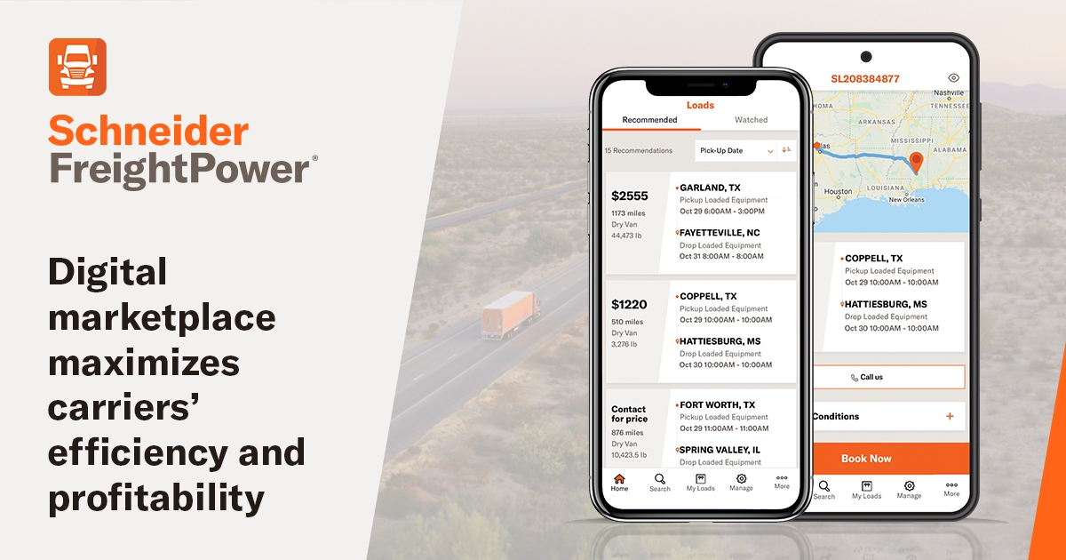 Schneider FreightPower® maximizes carriers’ business Schneider