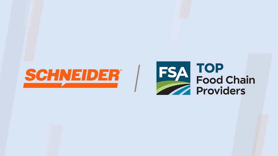 Schneider's logo next to the FSA Top Food Chain Provider logo