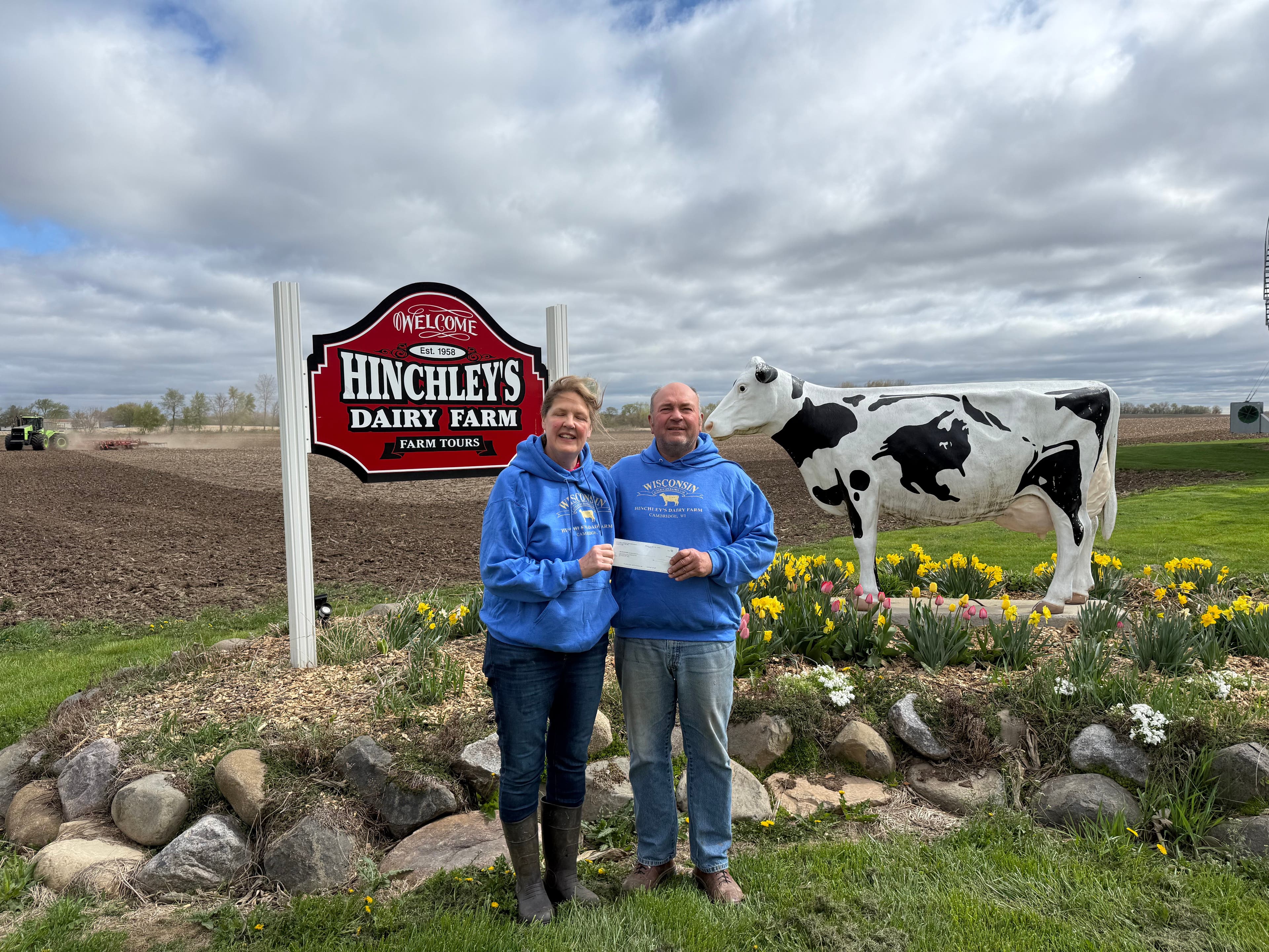 Koshkonong Solar team donates to Dane County Dairy Inc.