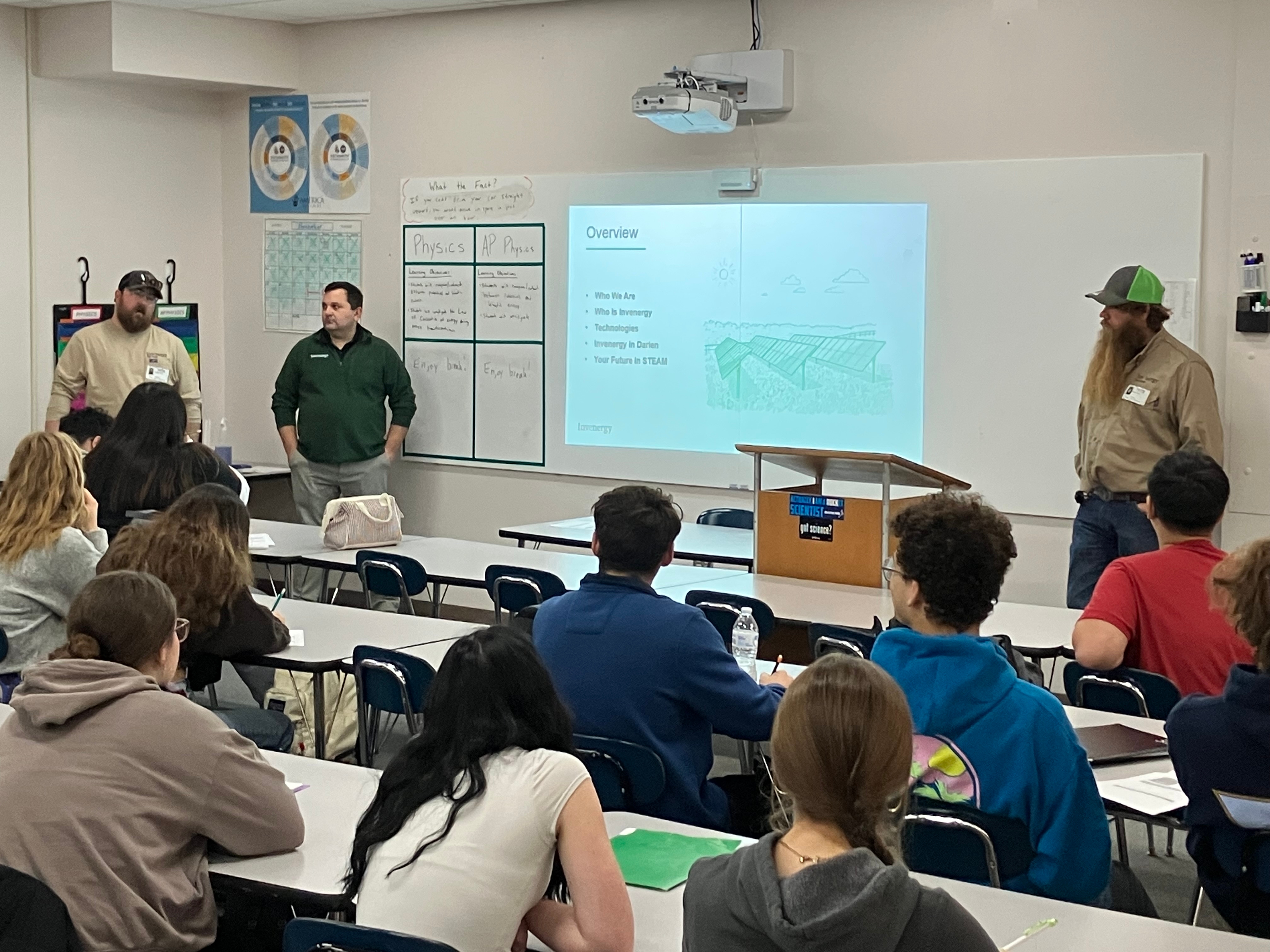 Invenergy speaks with students at Delavan-Darien High School 