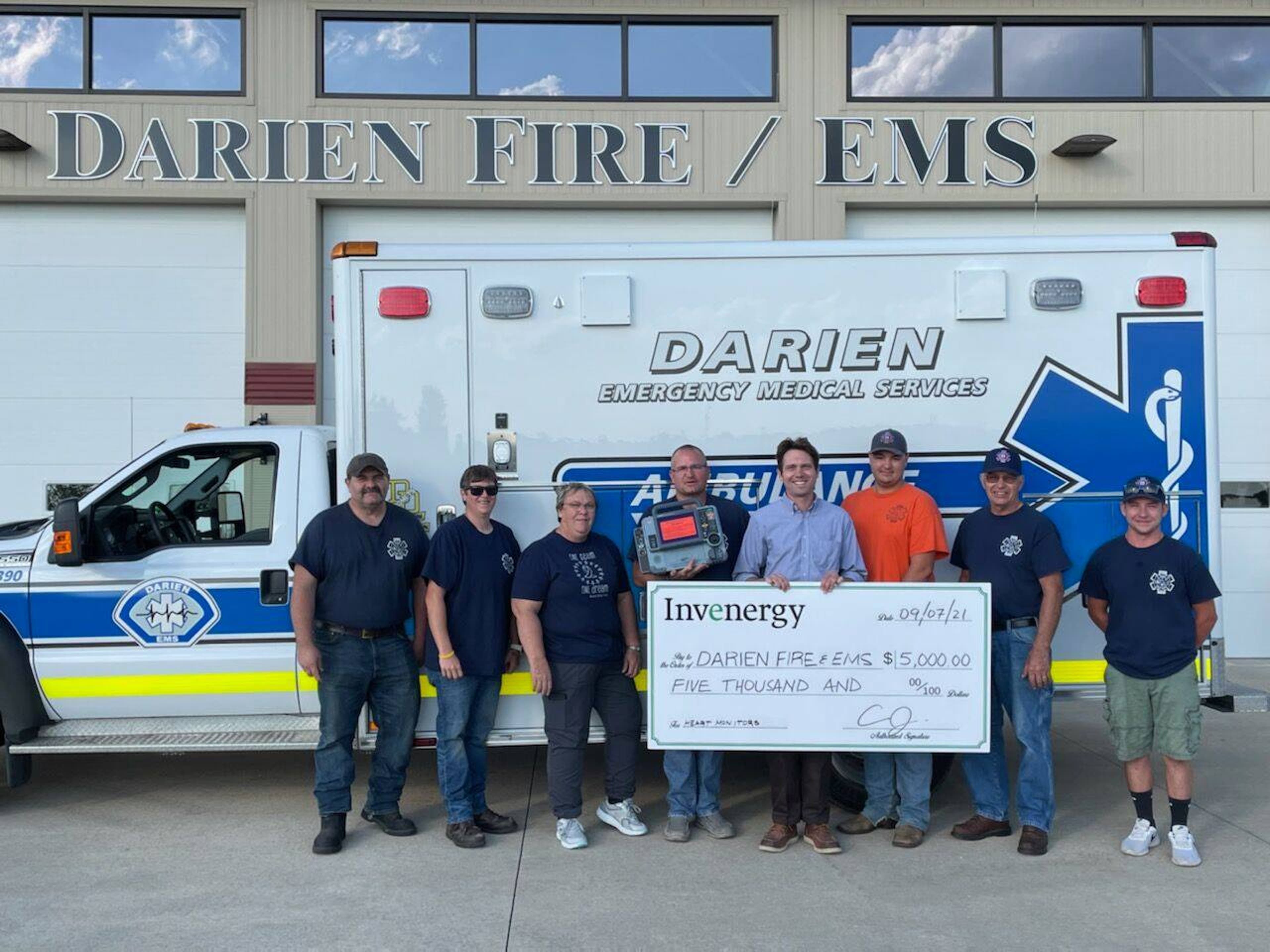 Invenergy supports Darien Firefighters and First Responders