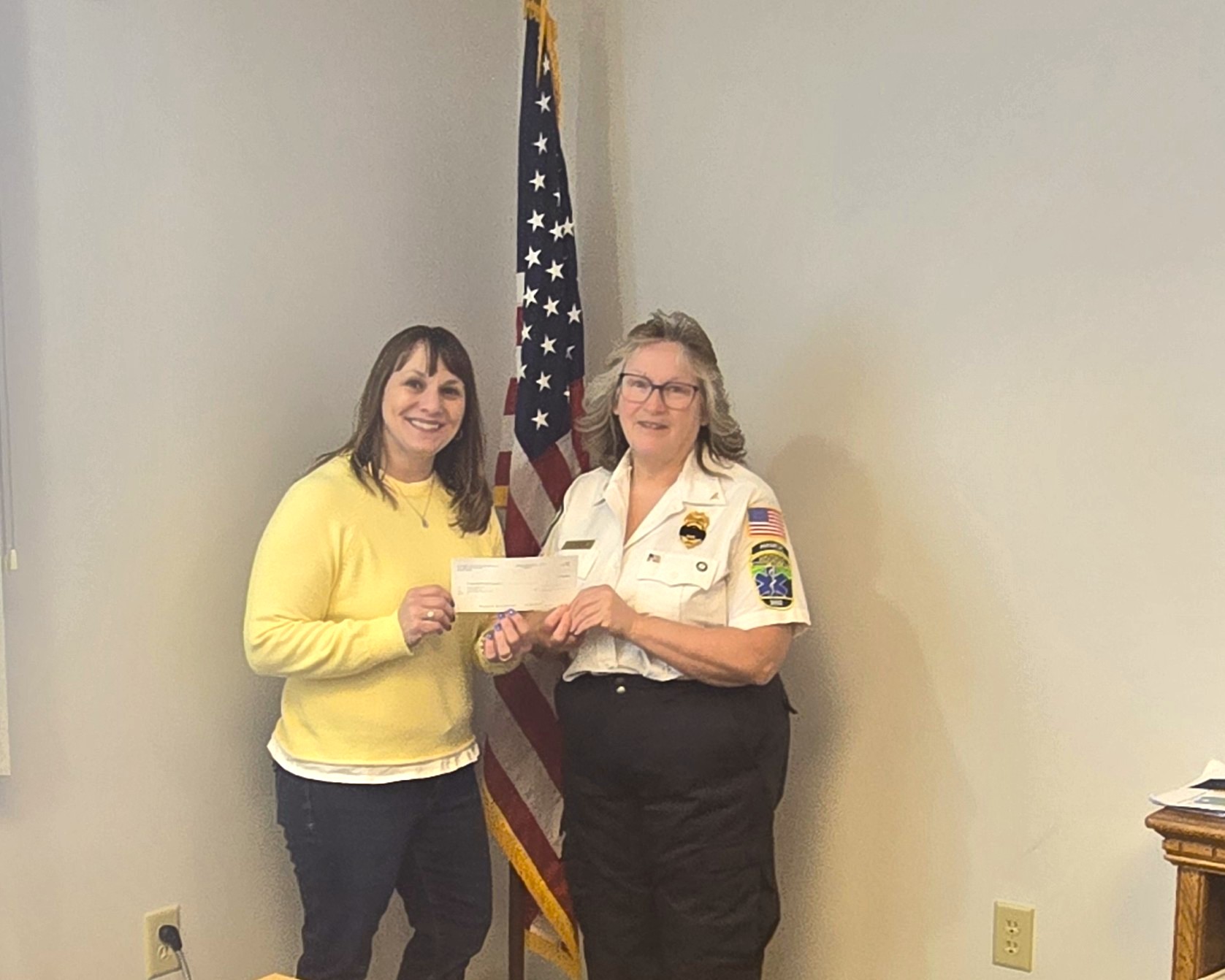 Saratoga Solar donates towards emergency services