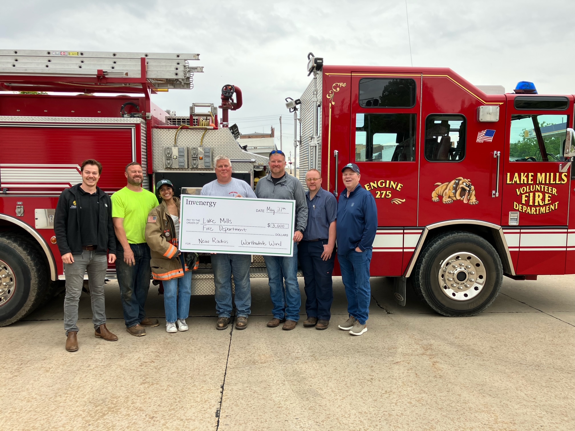 Worthwhile Wind supports three local fire and EMS departments