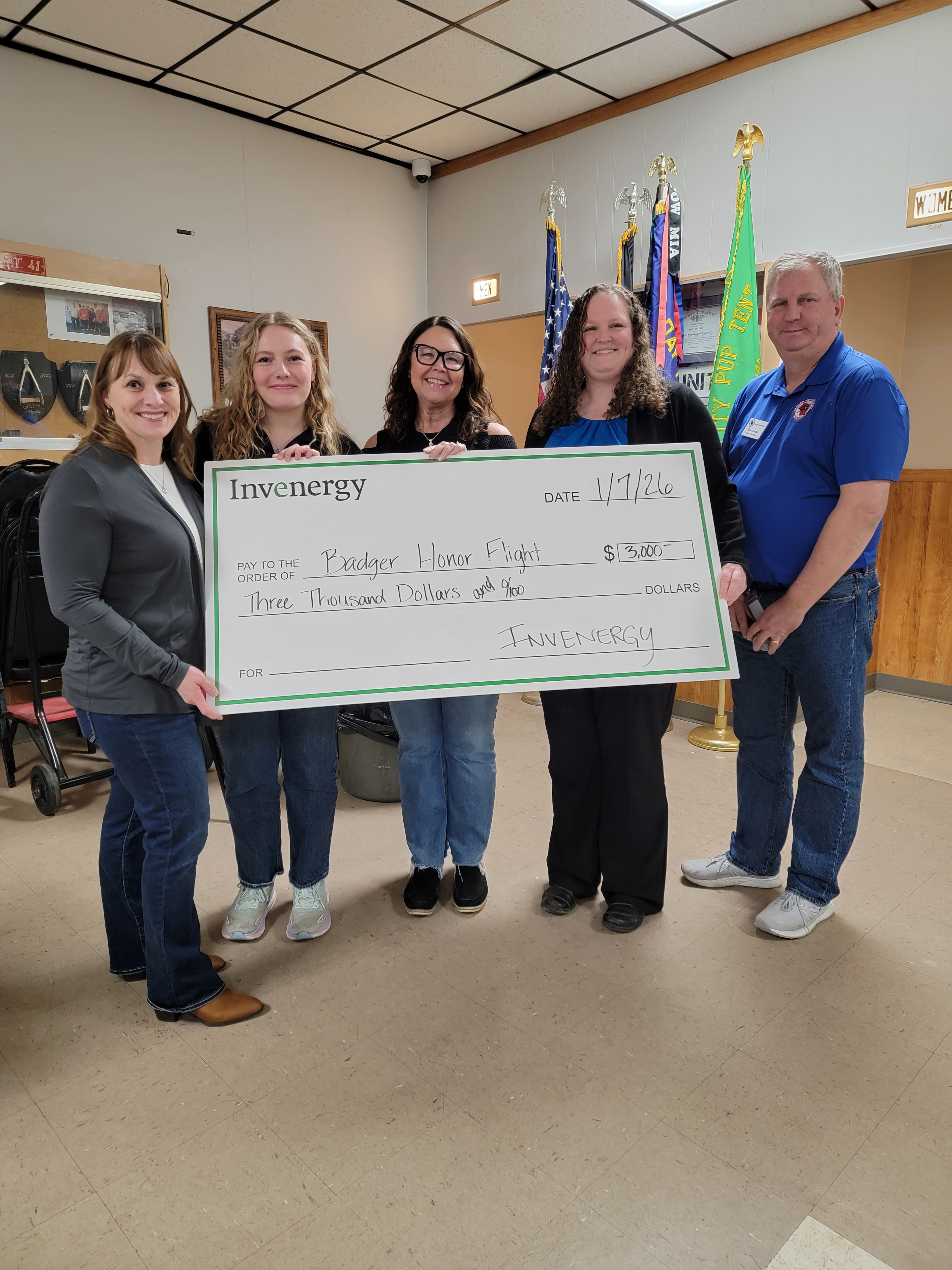 Invenergy supports Jefferson County Veterans through Badger Honor Flight