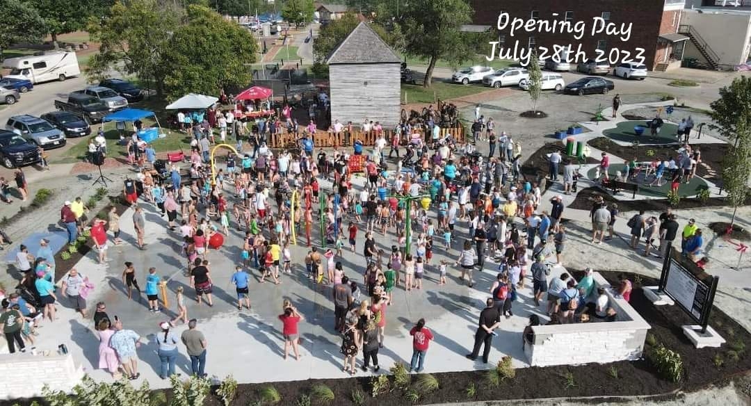 Jayhawk Wind Team Donates to the Fort Scott Splash Pad Community Playground