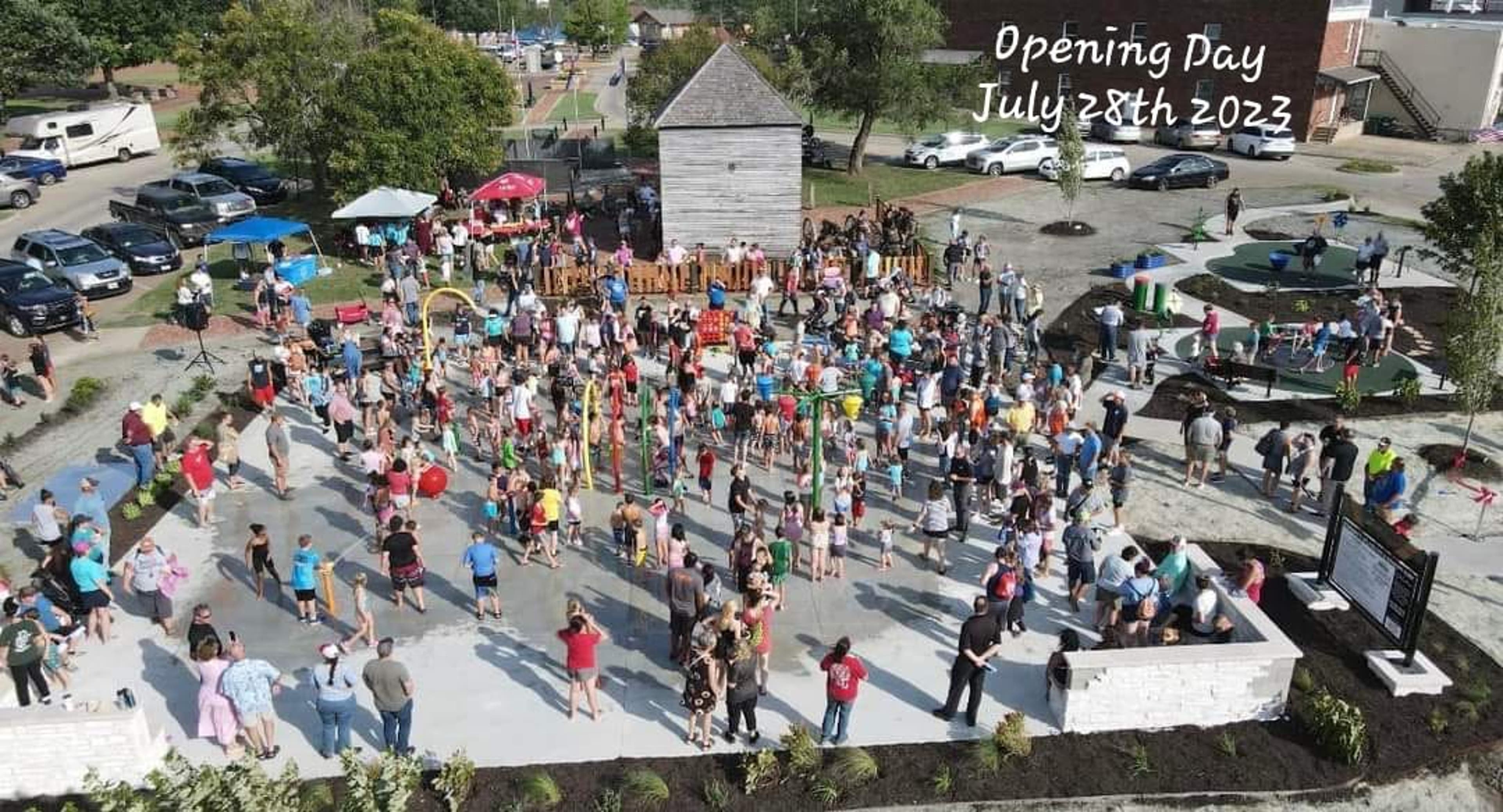 Jayhawk Wind Team Donates to the Fort Scott Splash Pad Community Playground