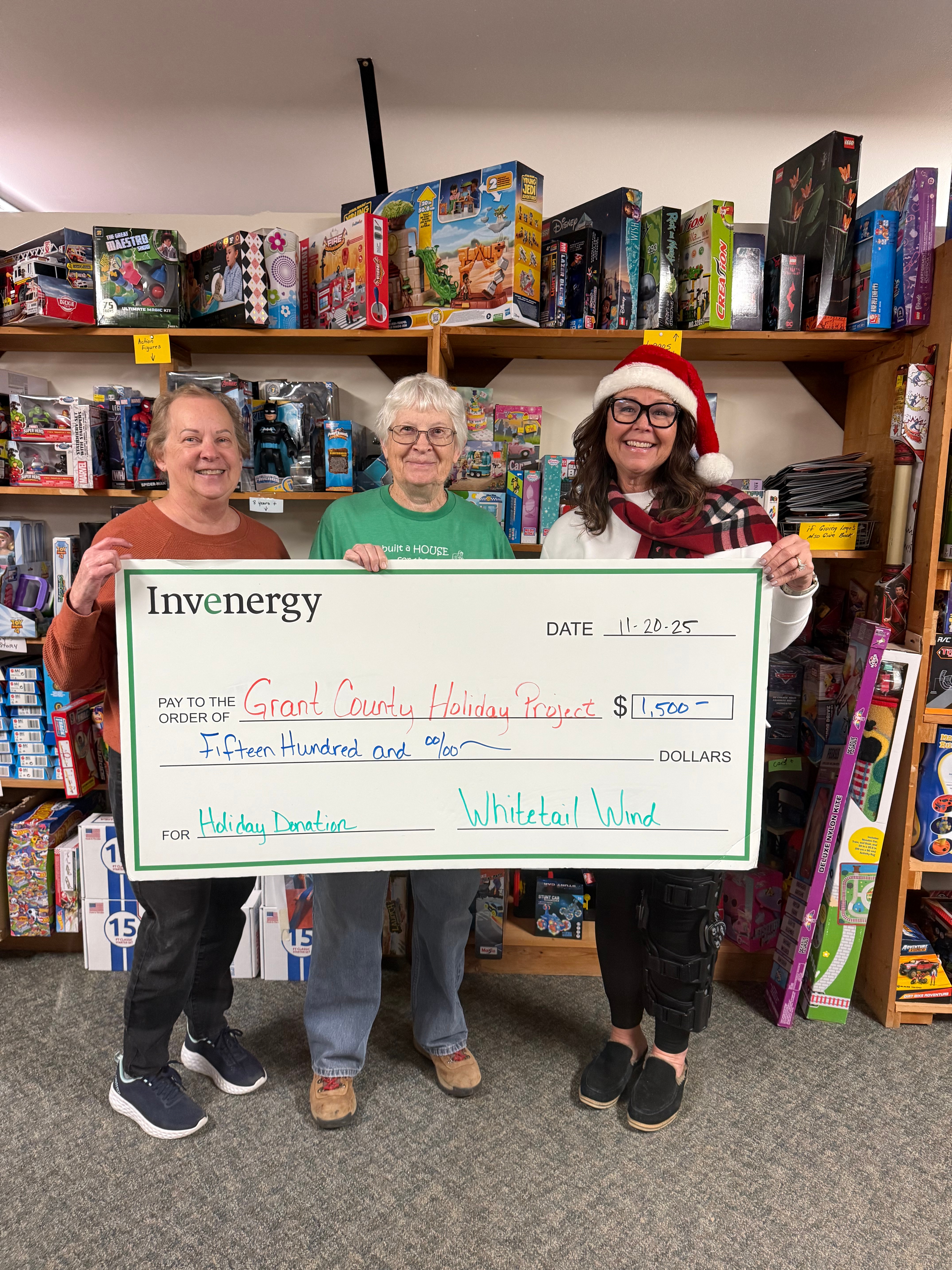 Whitetail Wind supports Grant County Holiday Project