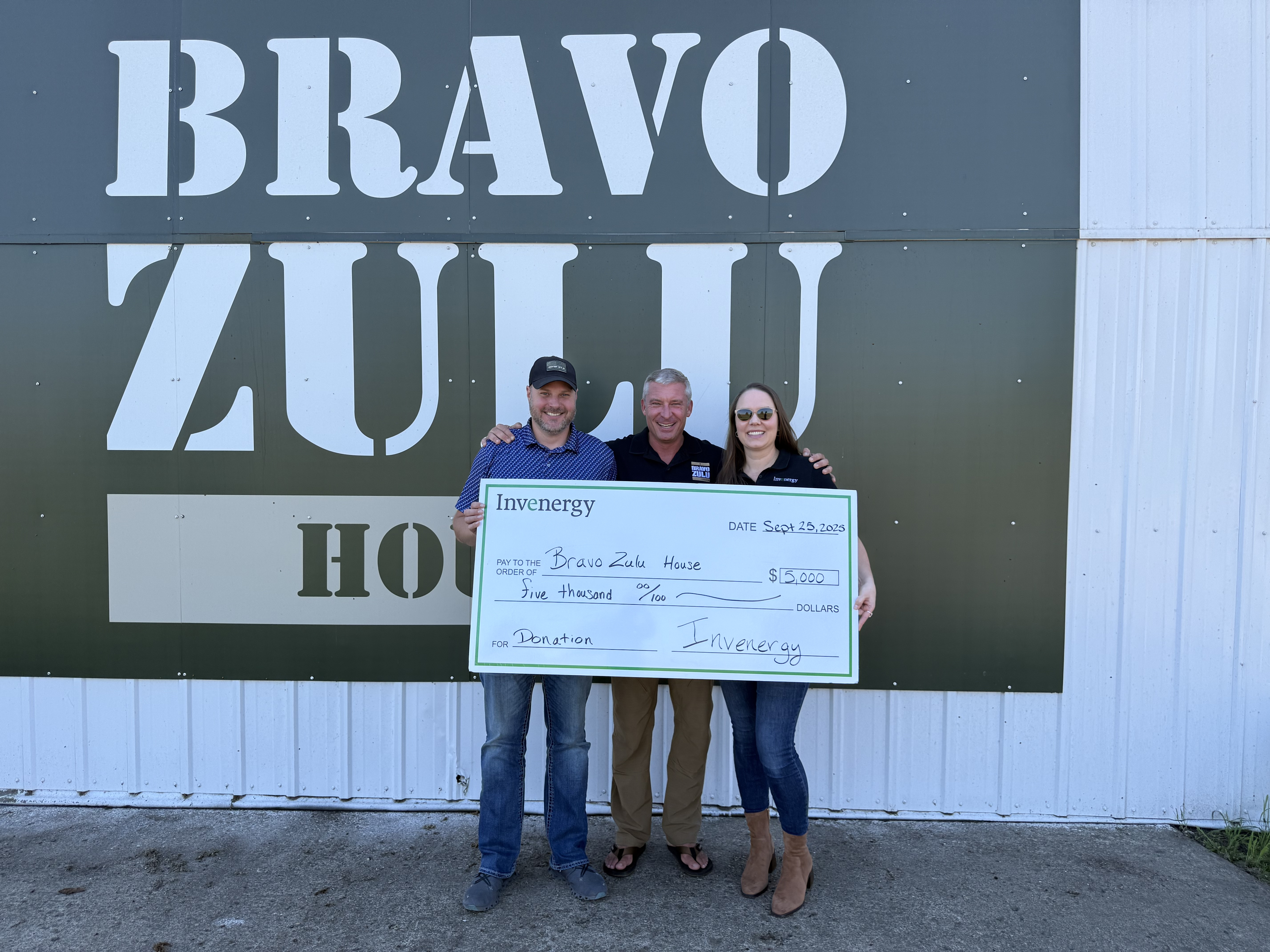 Invenergy donates to Bravo Zulu House