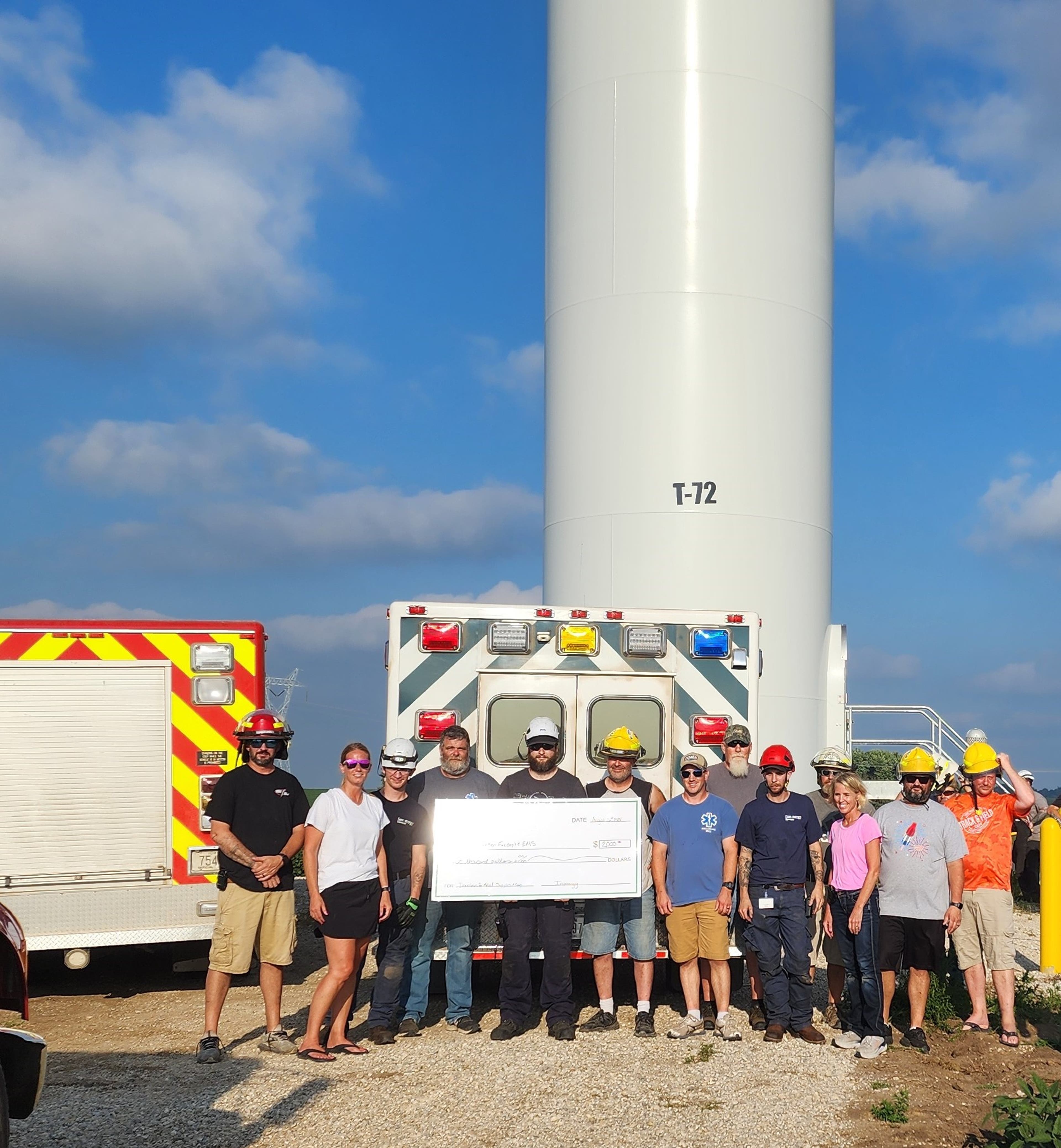 Invenergy participates in safety training with Remsen Fire and EMS