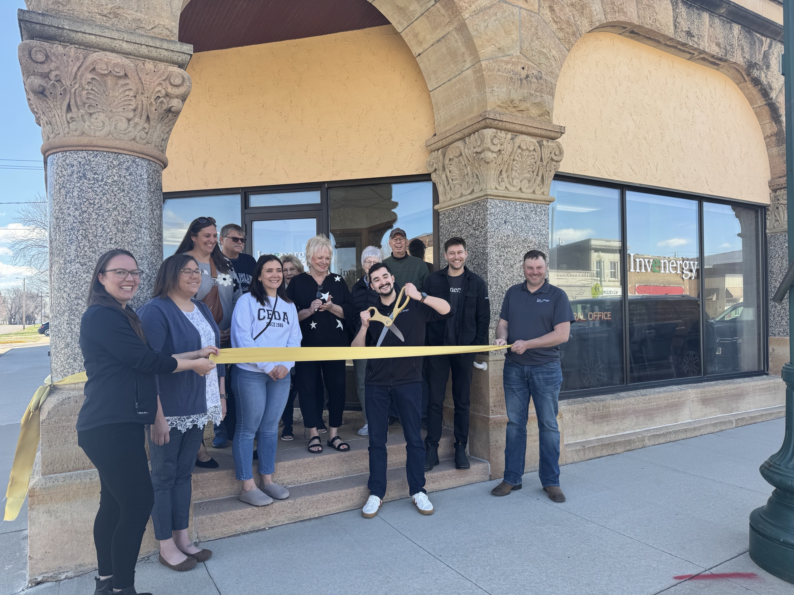 Golden Stripe Solar hosts office opening in Winnebago