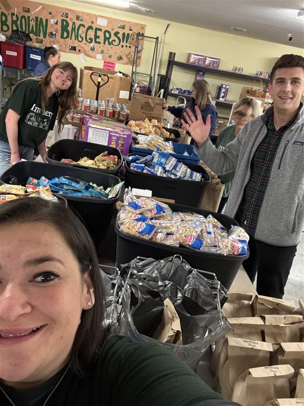 Food Packing with the Sullivan County Brown Baggers Food Program