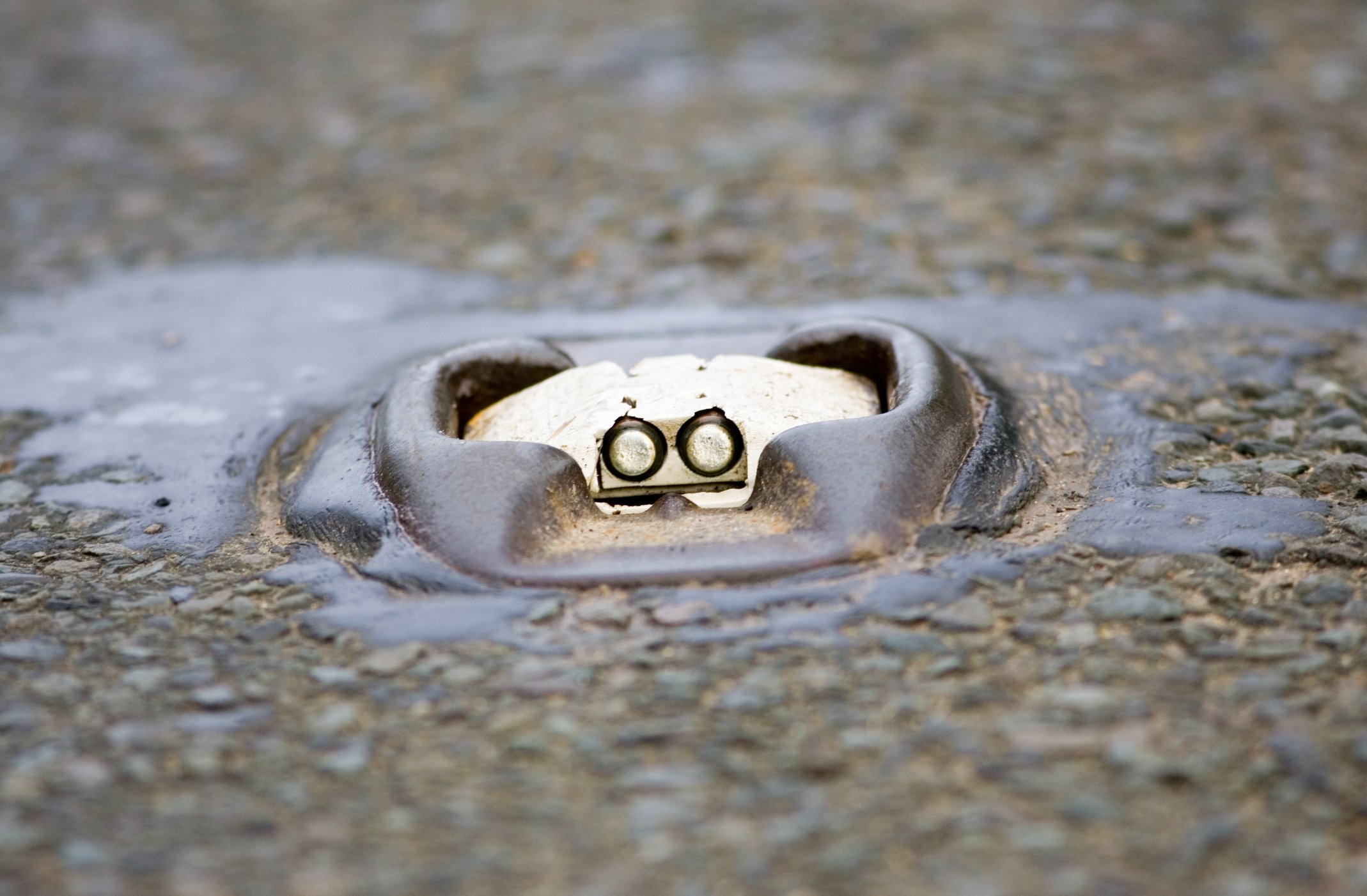 Amber Cats Eyes On Motorway