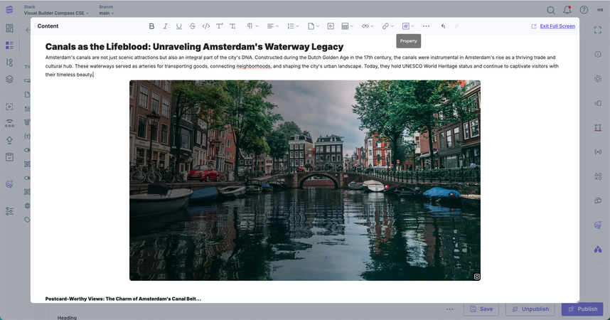 Preview of JSON Rich Text Editor project showing the application interface and functionality