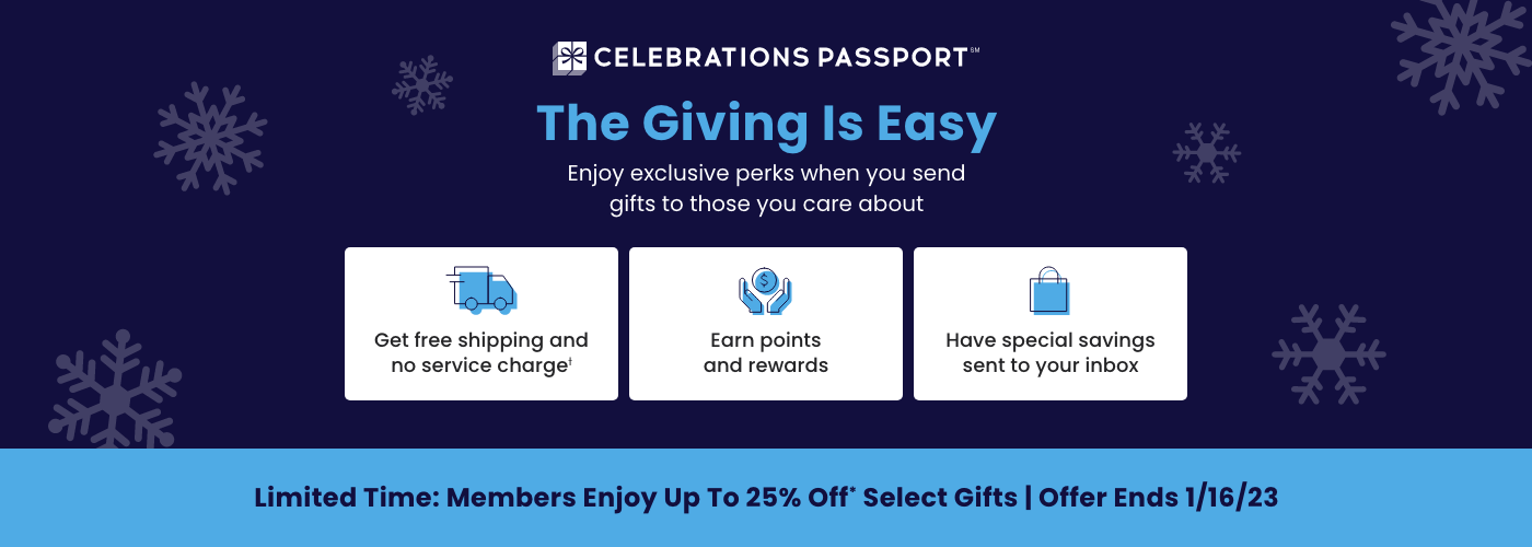 Join Passport, Our Free Shipping/No Service Charge Loyalty Program