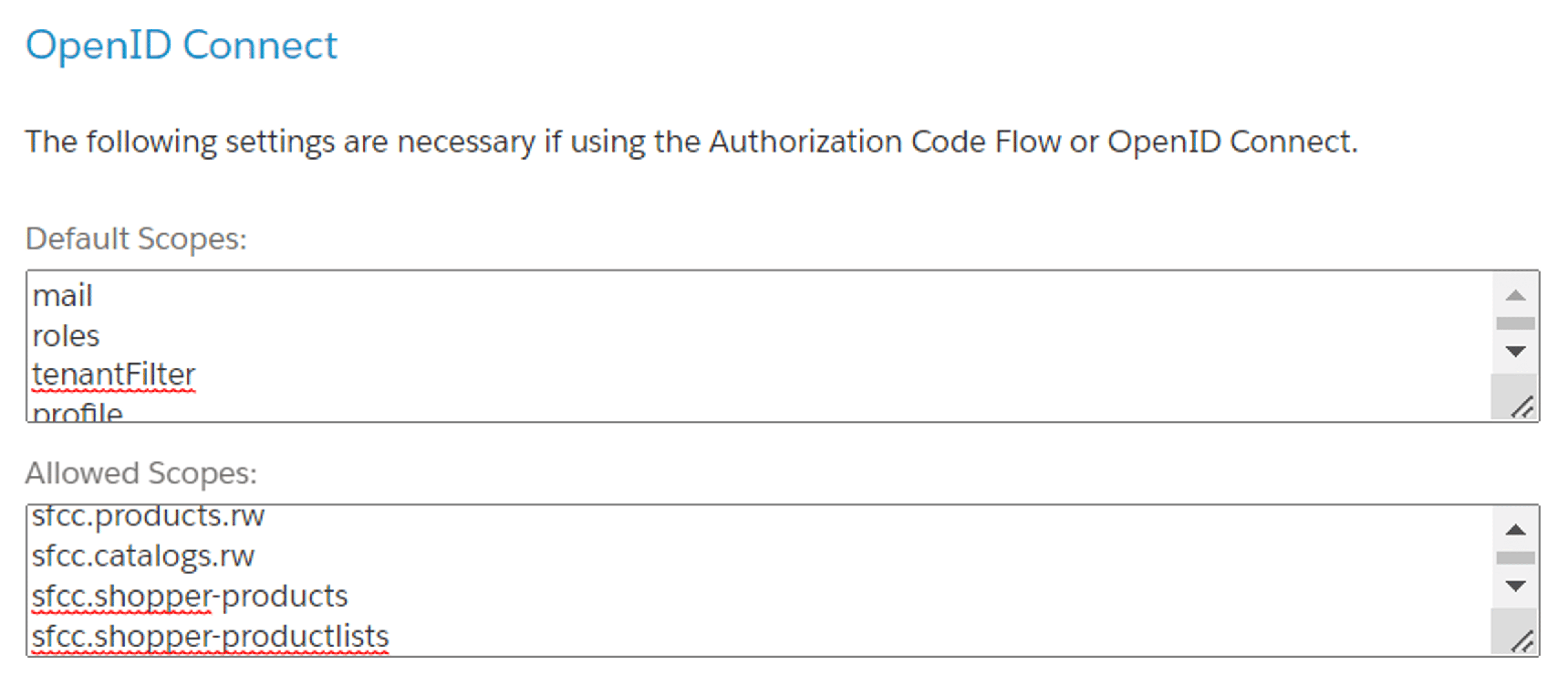 Salesforce-Commerce-Scopes