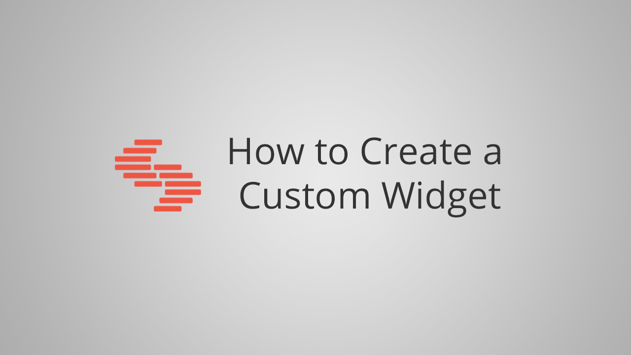 how to create a custom widget in Contentstack