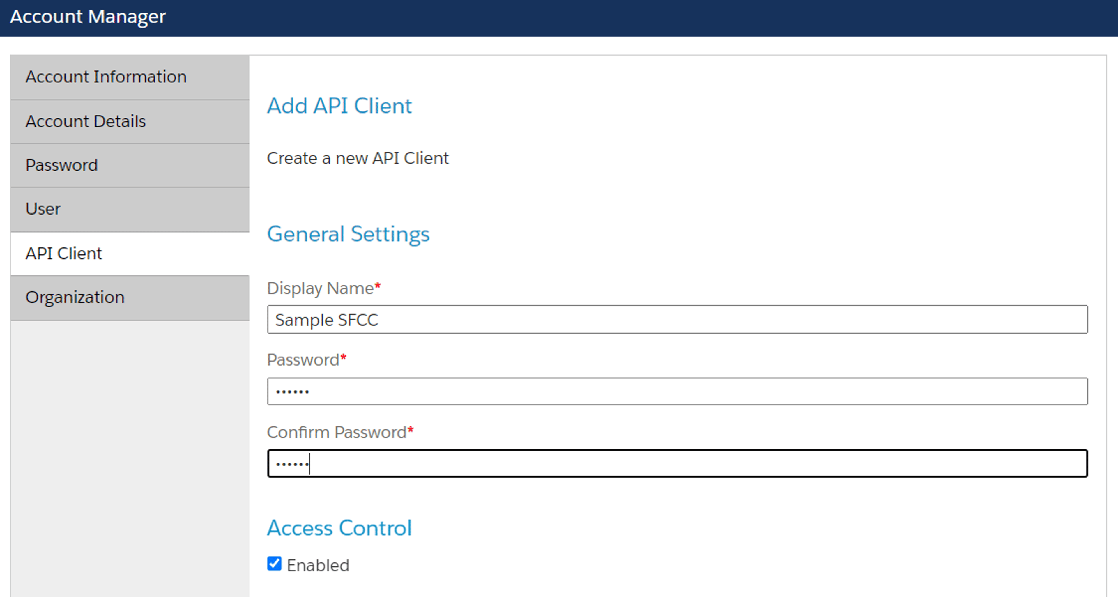 Salesforce-Commerce-API-Client-Name-and-Password