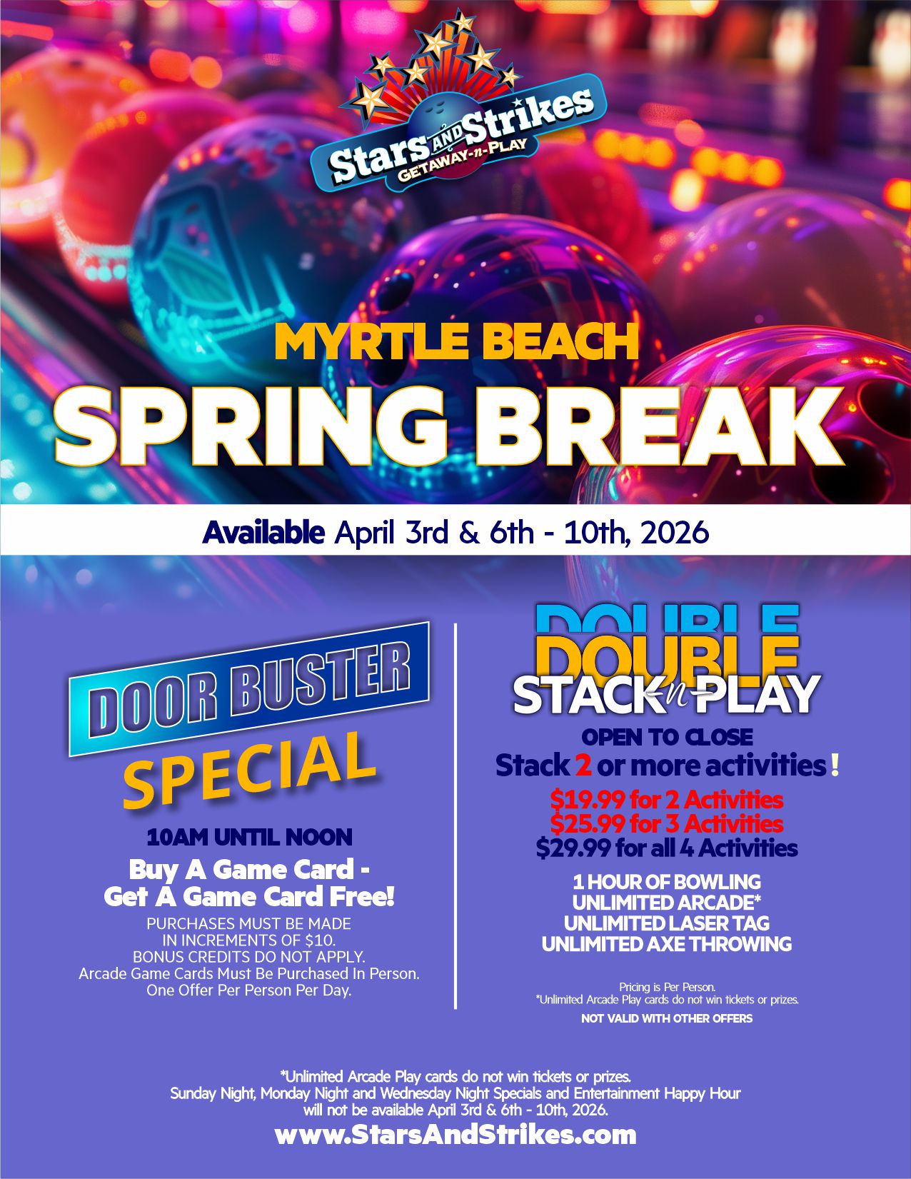 Stars and Strikes Family Entertainment Center