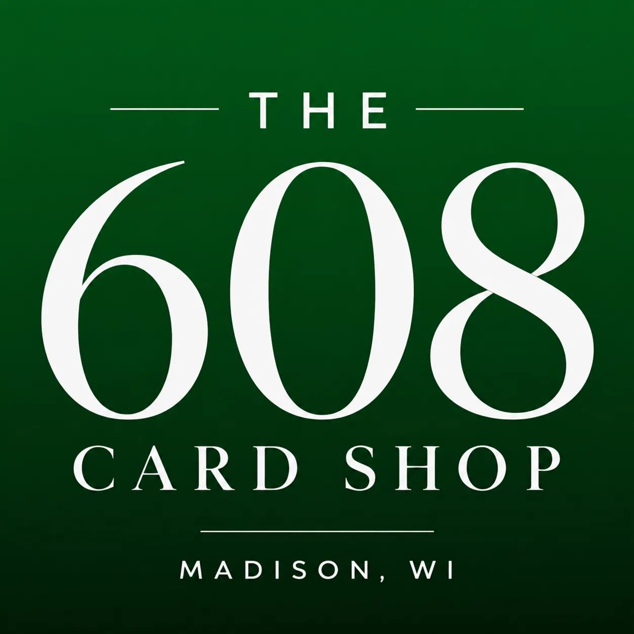The 608 Card Shop Logo