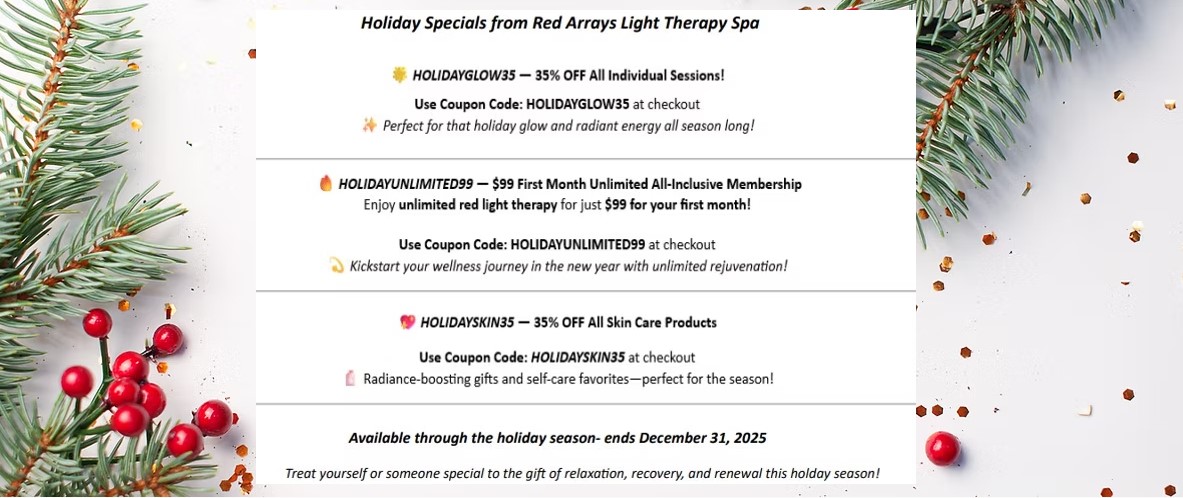 Red Arrays Light Therapy Spa