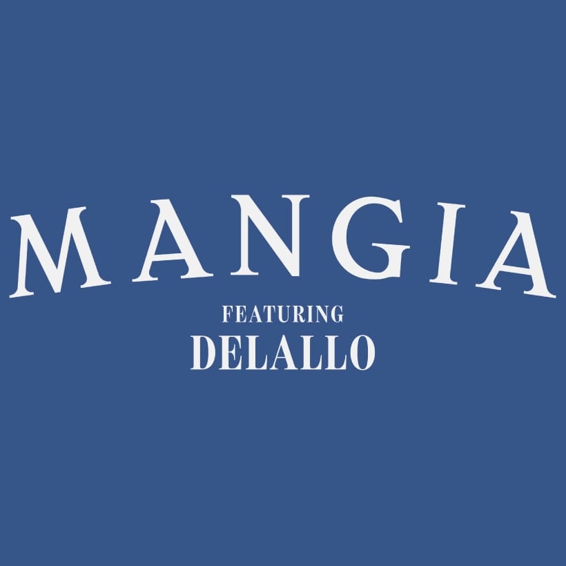 Logo of Mangia featuring DeLallo