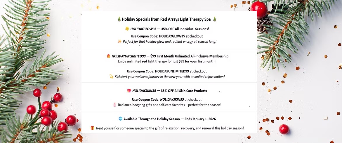 Red Arrays Light Therapy Spa