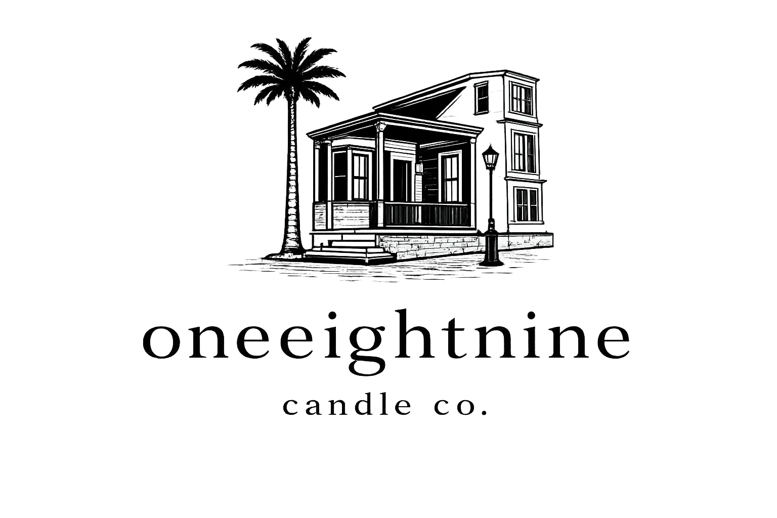 oneeightnine candle co. Logo
