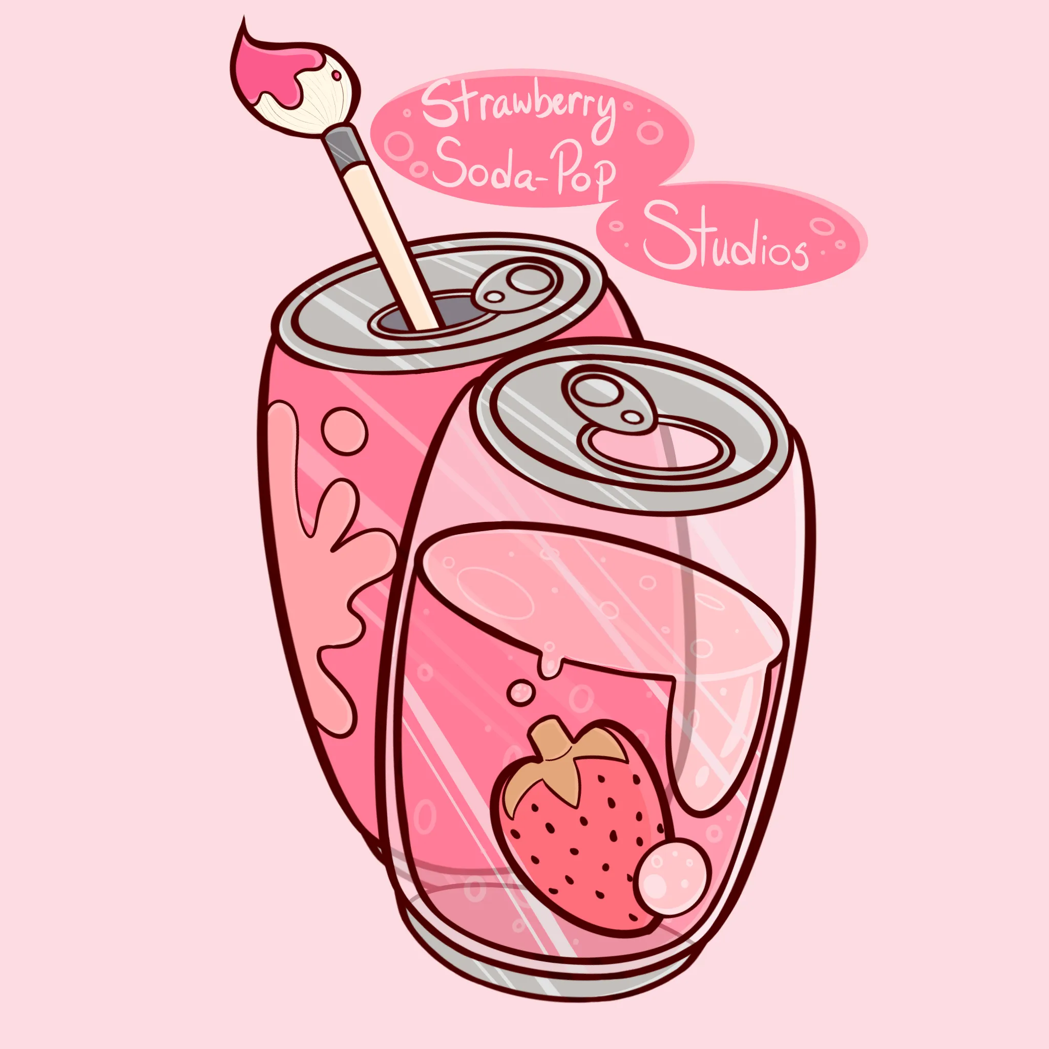 Strawberry Soda Pop Studios Logo